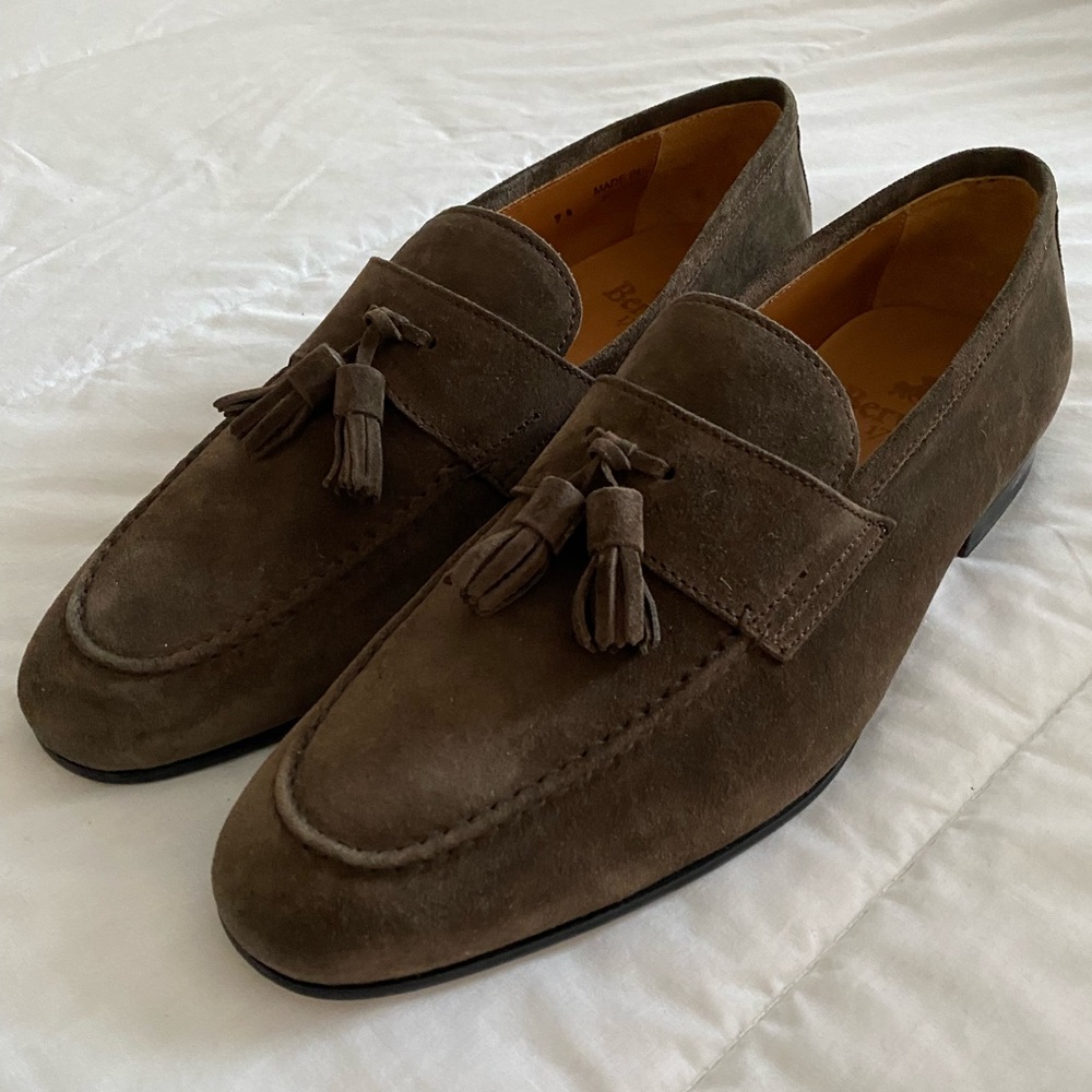 BRAND NEW - Berwick Loafers 9 1/2 (UK) - Chocolate Brown Suede